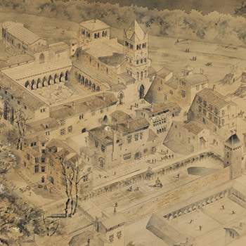 Abbaye d’Ainay au 16e siècle Rogatien Le Nail gigapixel