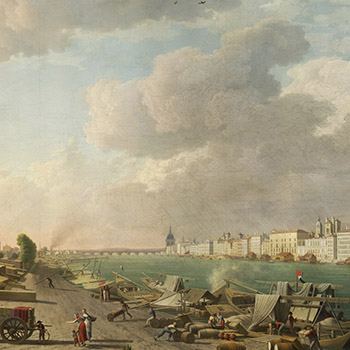 Les bords du Rhône à Lyon Nivard gigapixel