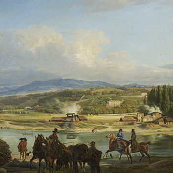 Bords de Saône aux environs de Lyon par Antoine Duclaux